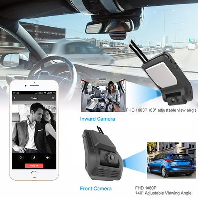 Ελαφρύ 4G WiFi Dashcam με χτισμένος στους αισθητήρες 2,7 Γ την καταγραφή βρόχων ίντσας LCD