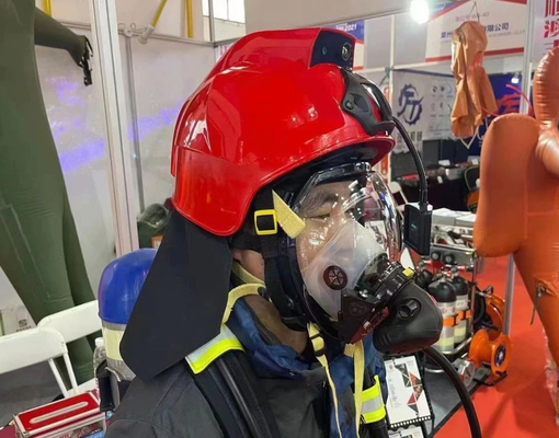 Κράνος Fire Fighter ABS IR Θερμική κάμερα εικόνας Ειδοποίηση SOS με λογισμικό Command VMS