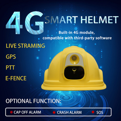 ΠΣΤ υποστήριξης 4G 3G WIFI καμερών κρανών ασφάλειας 1080P Prosonal και Bluetooth αρρενωπά