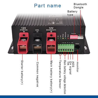 Αδιάβροχο DC φορτιστή μπαταρίας Bluetooth συμβατό 12V Ηλιακή τεχνολογία MPPT CE ROHS FCC πιστοποιημένο