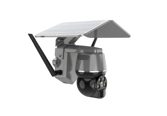 4G Ηλιακή κάμερα CCTV Hi3518E SoC Ομιλητής ευρεία οπτική γωνία 120 μοίρες