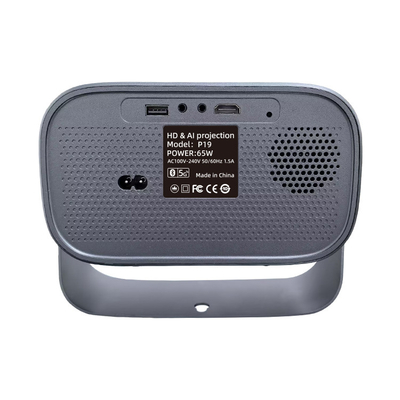 Μίνι φορητός προβολέας με WiFi6 2.4G/5G 802.11a/b/g/n/ac/ax GPU ARM Mali-450 MP2 GPU 720P LCD τεχνολογία προβολής