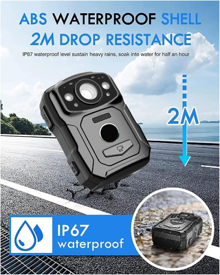 4K Ανάλυση IP68 Wifi Φορούμενες κάμερες H.264/H.265 Εικόνα κωδικοποίησης με NFC και Android 10 Σύστημα
