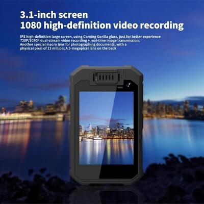 4G wi-fi ήχος διπλής οδού ομιλία GPS ζωντανή βίντεο bodycam για την επιβολή του νόμου