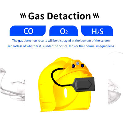 Θερμική απεικόνιση πυρός hardhat κράνος υπέρυθρη κάμερα