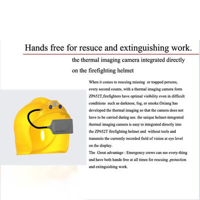 Θερμική απεικόνιση πυρός hardhat κράνος υπέρυθρη κάμερα