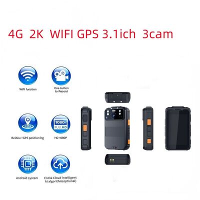 4G Bodycam Wifi ONVIF Προσωπικός Καταγραφέας Βίντεο