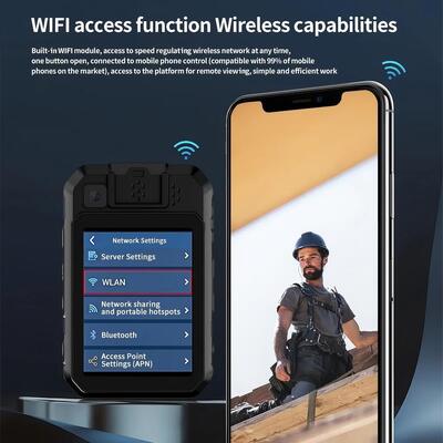 4G Bodycam Wifi ONVIF Προσωπικός Καταγραφέας Βίντεο