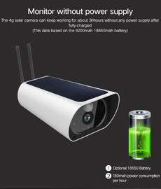 ηλιακά Wifi κάμερα ασφαλείας Ourdoor IP67 1080P 4G με την ανίχνευση κινήσεων νυχτερινής όρασης
