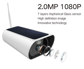 Ηλιακός αισθητήρας μπαταριών 1080P COMS κάμερων ασφαλείας απόστασης 850nm IR Ray Wifi νύχτας
