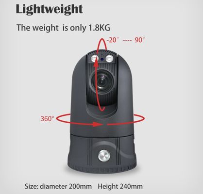 Horizonted 360 4G θόλων καμερών μεγάλα μέσα αποθήκευσης ζουμ 2T υψηλής ταχύτητας 36X οπτικά