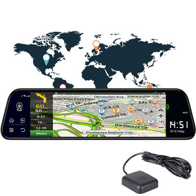 Android8.1 ναυσιπλοΐα ADAS Camcorder 800mah ΠΣΤ αυτοκινήτων DVR 1080P