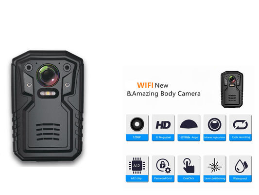 32GB Ambarella A12 υπέρυθρη νυχτερινή όραση φορητό Bodycam ΠΣΤ καμερών τσιπ φορεμένη σώμα
