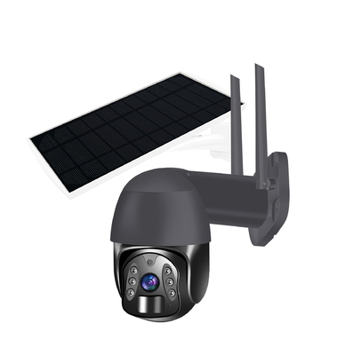 Υπέρυθρες ακτίνες νυχτερινής όρασης 2.0MP 200W 850nm καμερών θόλων 4G PTZ μπαταριών λίθιου NTC