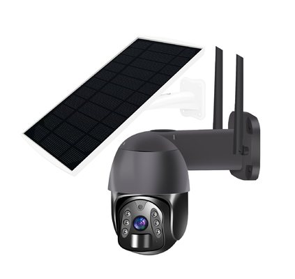 Υπέρυθρες ακτίνες νυχτερινής όρασης 2.0MP 200W 850nm καμερών θόλων 4G PTZ μπαταριών λίθιου NTC