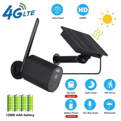Συναγερμός 3.6mm κάμερων ασφαλείας PIR 12000MAH 4G Wifi κάμερα ασφαλείας θόλων φακών