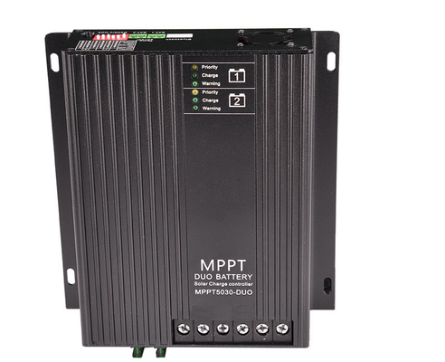 12V 24V 30A διπλός ελεγκτής δαπανών μπαταριών MPPT ηλιακός για τη βάρκα τροχόσπιτων RVs