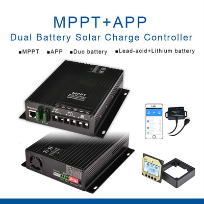 12V 24V 30A διπλός ελεγκτής δαπανών μπαταριών MPPT ηλιακός για τη βάρκα τροχόσπιτων RVs