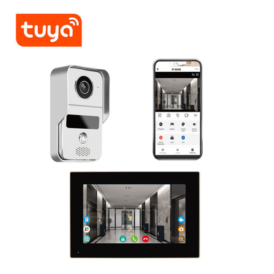 7 τηλεοπτική Doorbell ίντσας τηλεοπτική ενδοσυνεννόηση 140 επίδειξης WIFI οριζόντια γωνία