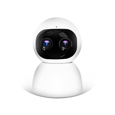 Διοφθαλμική PTZ κάμερα ενδοσυνεννοήσεων 1080P PTZ WIFI IP φωνής κάμερων παρακολούθησης διπλής κατεύθυνσης