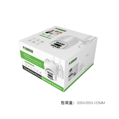 Διοφθαλμική νυχτερινή όραση μορφής DC12V 2A θόλων κάμερων ασφαλείας 2.0MP 4G Wifi