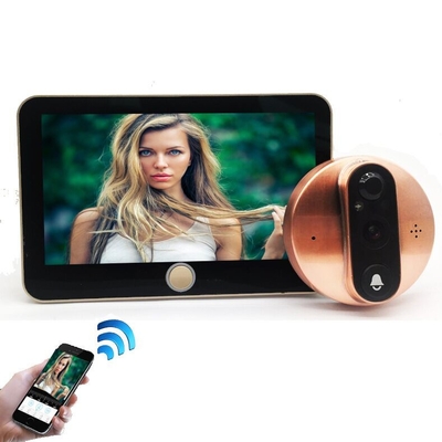 1080P η τηλεοπτική Doorbell 5000mAH μπαταρία IR ματάκι πόρτας WIFI ΈΚΟΨΕ τον αυτόματο διακόπτη