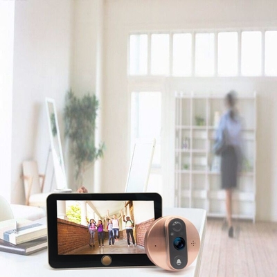 1080P η τηλεοπτική Doorbell 5000mAH μπαταρία IR ματάκι πόρτας WIFI ΈΚΟΨΕ τον αυτόματο διακόπτη