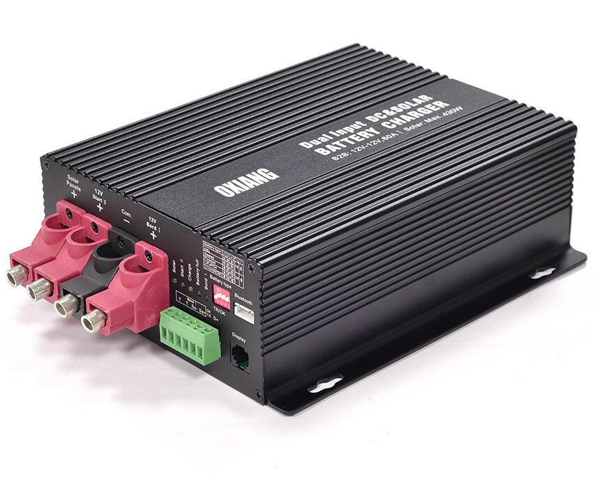 2026 Νέο 24V-24V B2B 50A MPPT 30A Dual Input DC and Solar Battery Charger