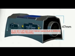 3G 4G Wi-Fi GPS Mini Smart Helmet Camera Ενσωματωμένη μπαταρία 4000mAh για εγγραφή βίντεο