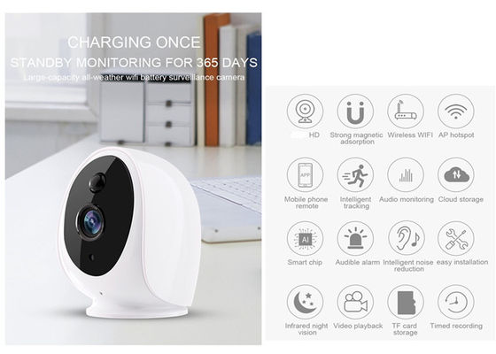 Hi3518E κάμερα ασφαλείας 3400mA αισθητήρων 3IR LEDs Wifi SOC PIR